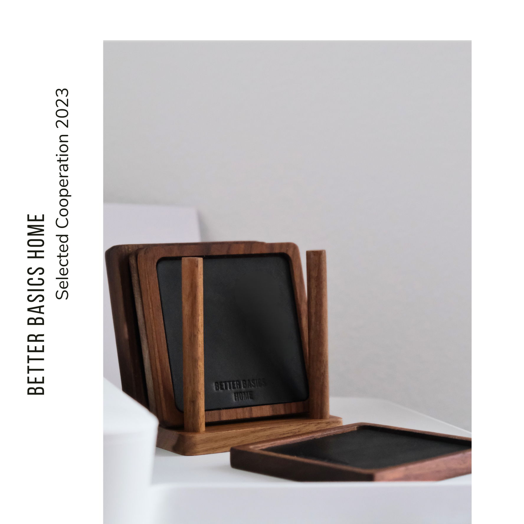 The Leather and Wood Coaster (Wholesale Deposit)