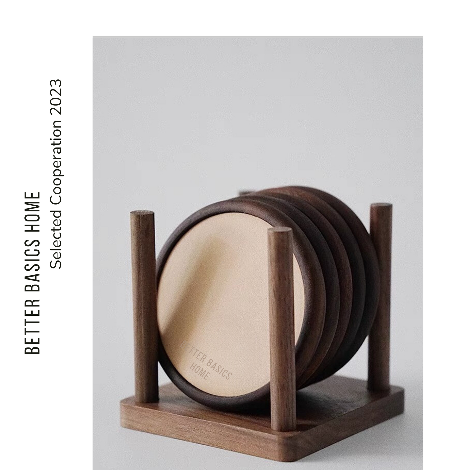 The Leather and Wood Coaster (Wholesale Deposit)